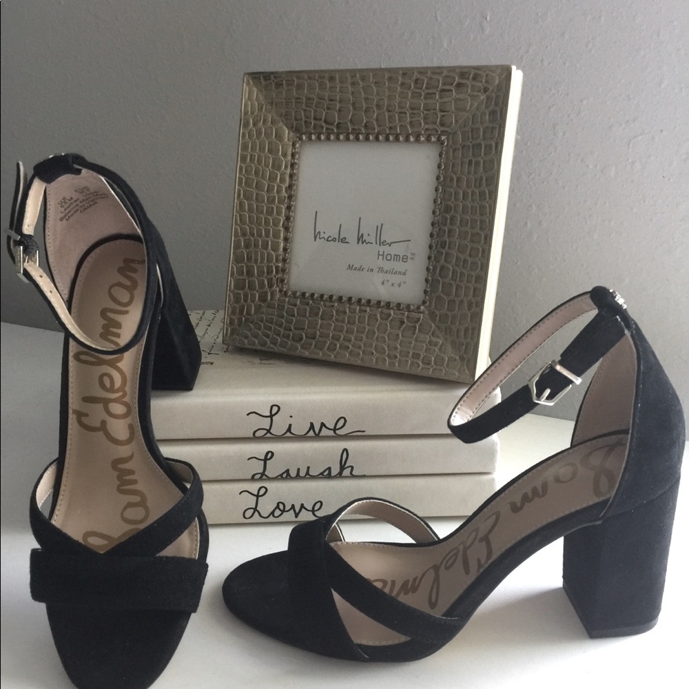Sam Edelman Omar Black Suede NWOT